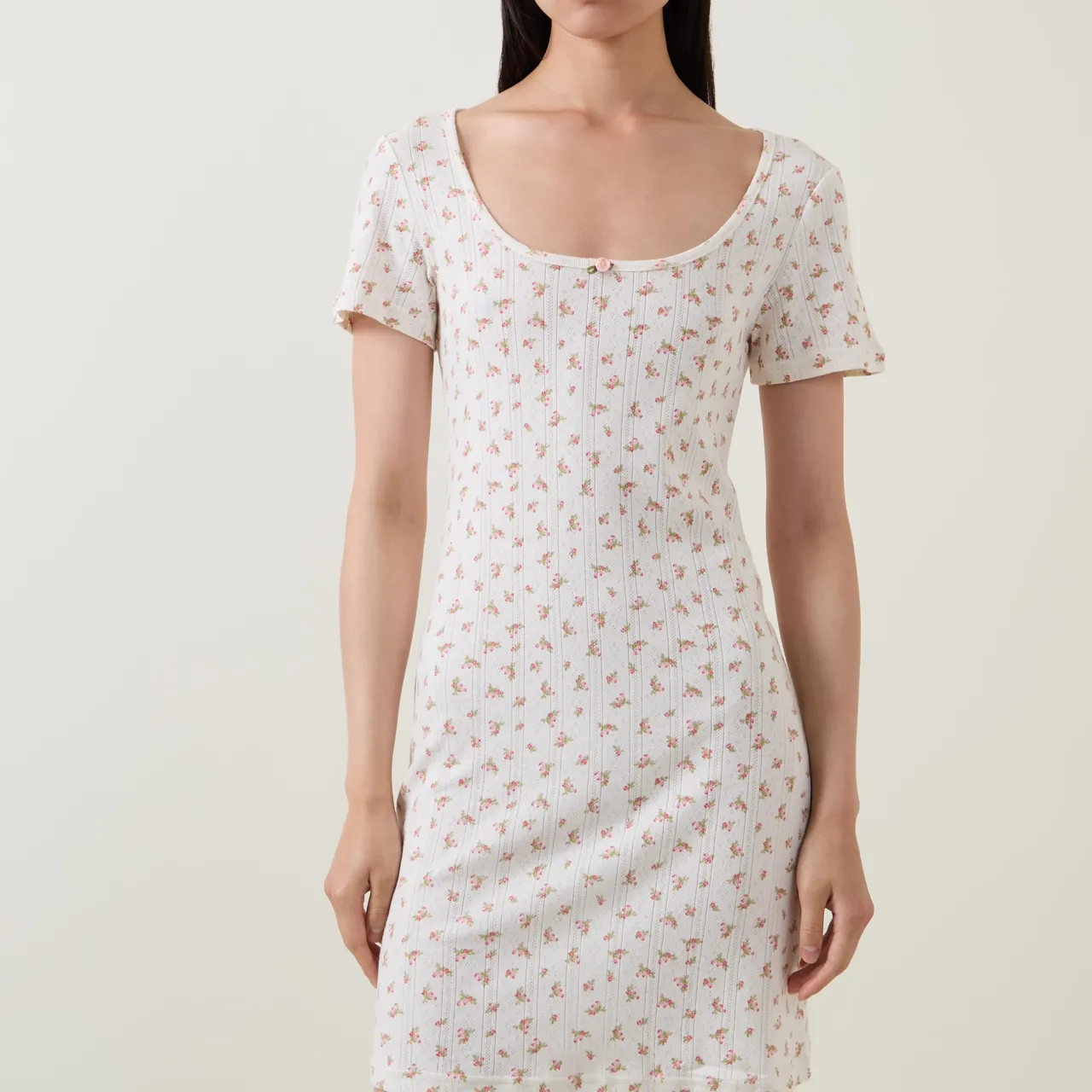 Online THE NAP CO. Pointelle Rose Night Dress