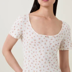 Online THE NAP CO. Pointelle Rose Night Dress