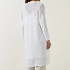 Pointelle-Stitch Cardigan