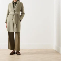 Discount MARELLA Polka Single-Breasted Belted Coat