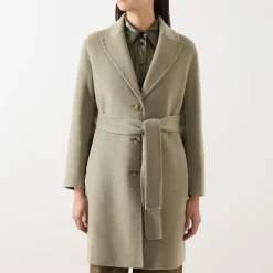 Discount MARELLA Polka Single-Breasted Belted Coat