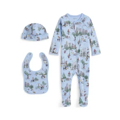 Sale POLO RALPH LAUREN Polo Bear 3-Piece Hat, Bib & Babygrow Gift Set 1-9 Months
