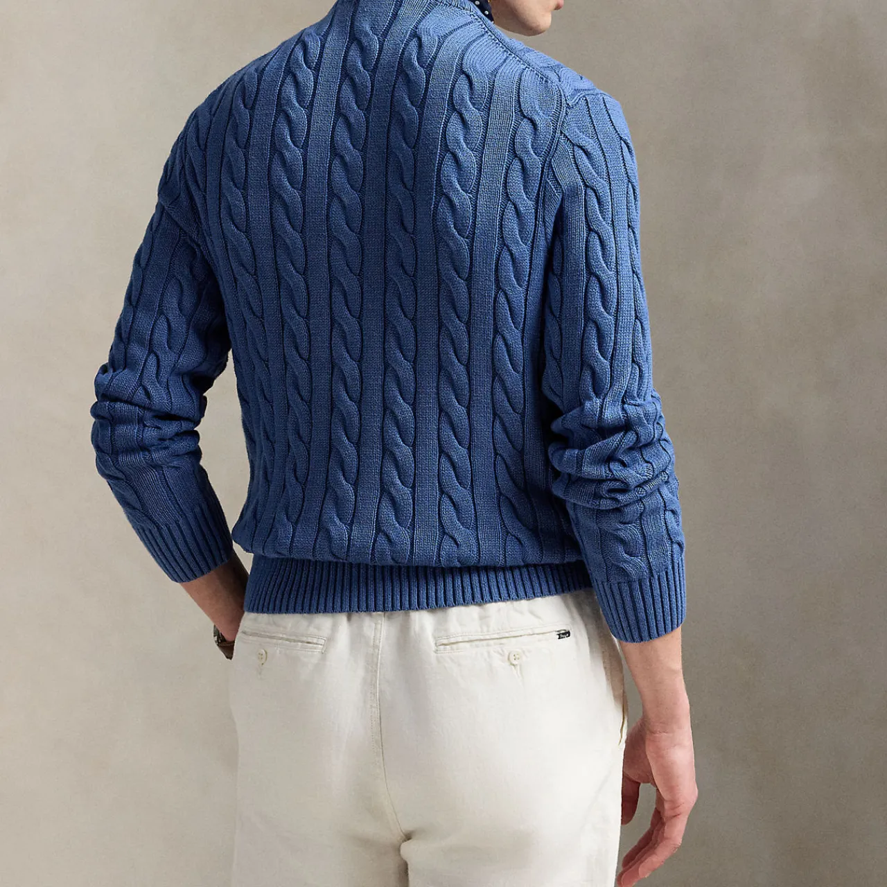 Online POLO RALPH LAUREN Polo Player Logo Cable Knit Sweater