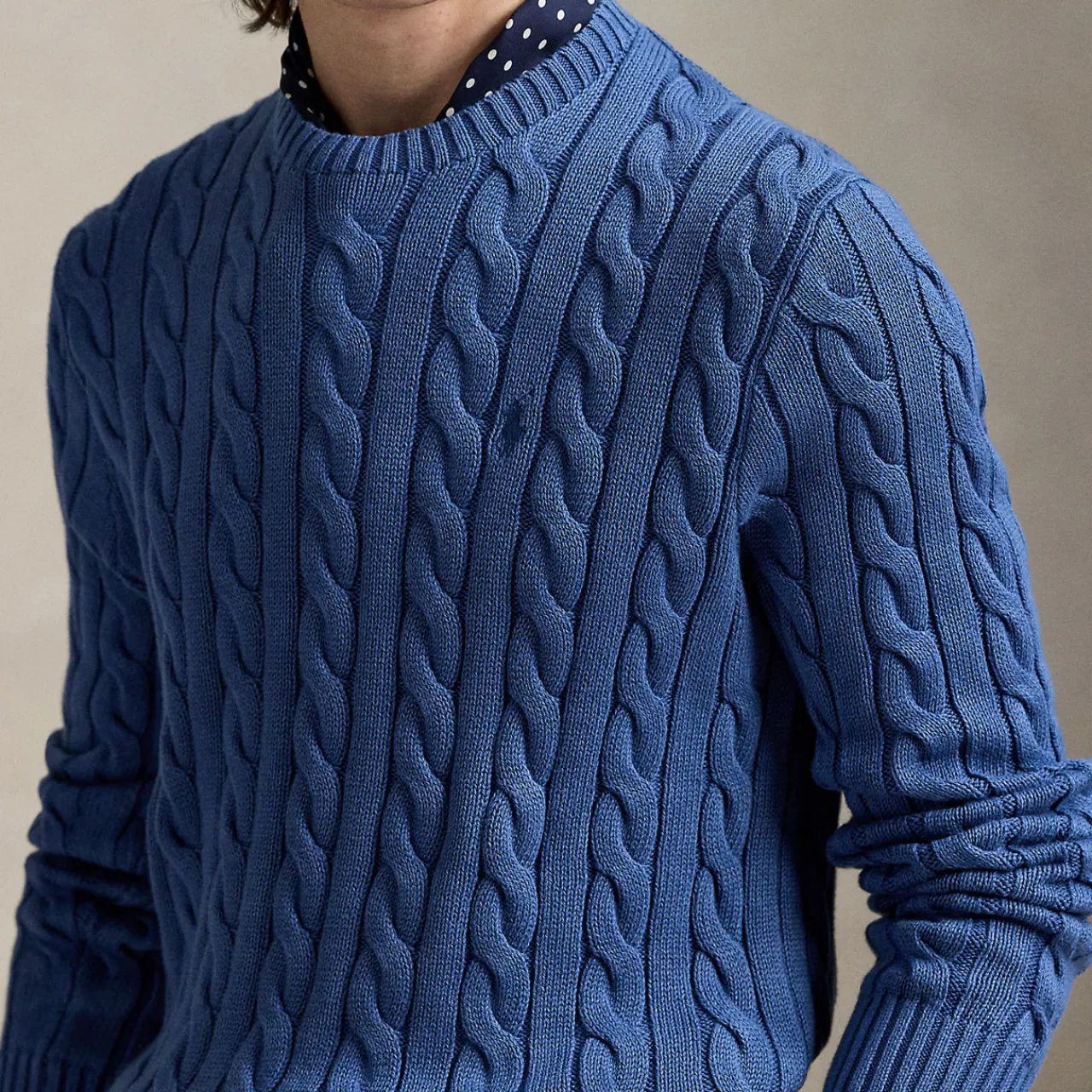 Online POLO RALPH LAUREN Polo Player Logo Cable Knit Sweater