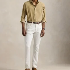 Polo Player Logo Corduroy Casual Shirt