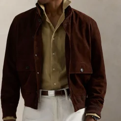 Polo Player Logo Corduroy Casual Shirt