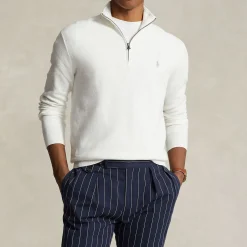 Polo Player Logo Half-Zip Sweater