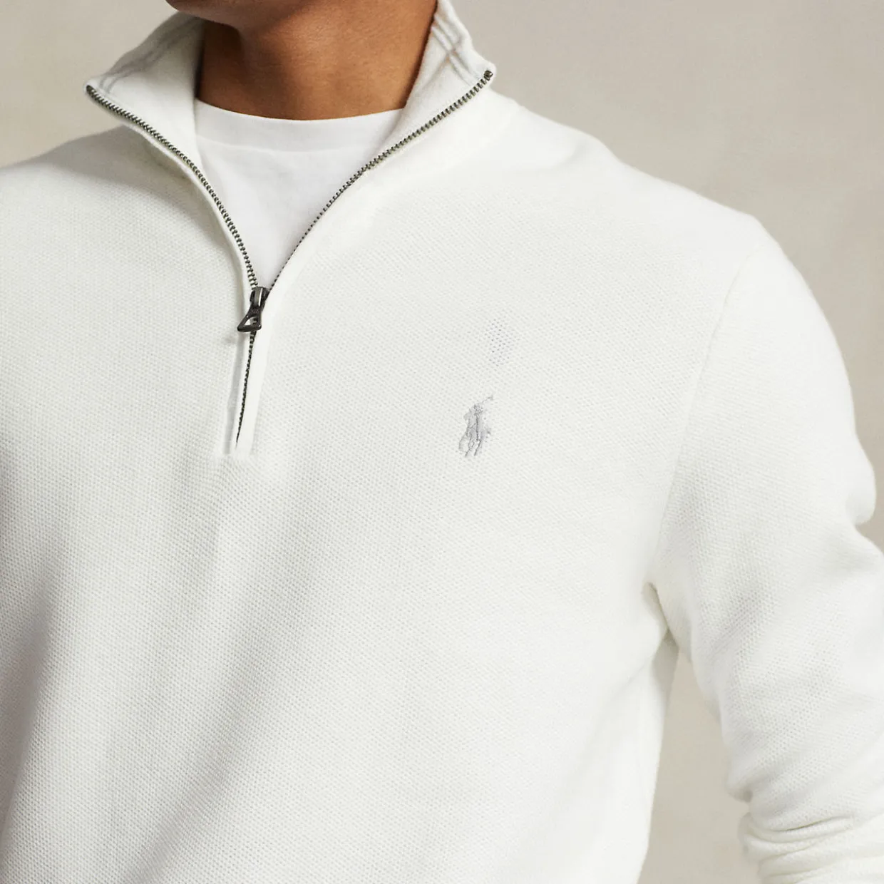 Polo Player Logo Half-Zip Sweater
