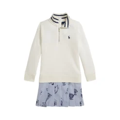 Polo Player Logo Half-Zip Dress 4-6 Years