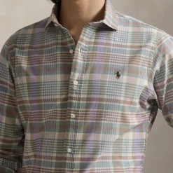 Hot POLO RALPH LAUREN Polo Player Logo Oxford Check Shirt