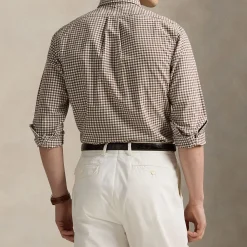 Polo Player Logo Oxford Check Shirt