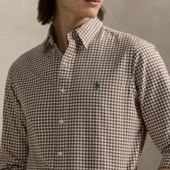Polo Player Logo Oxford Check Shirt