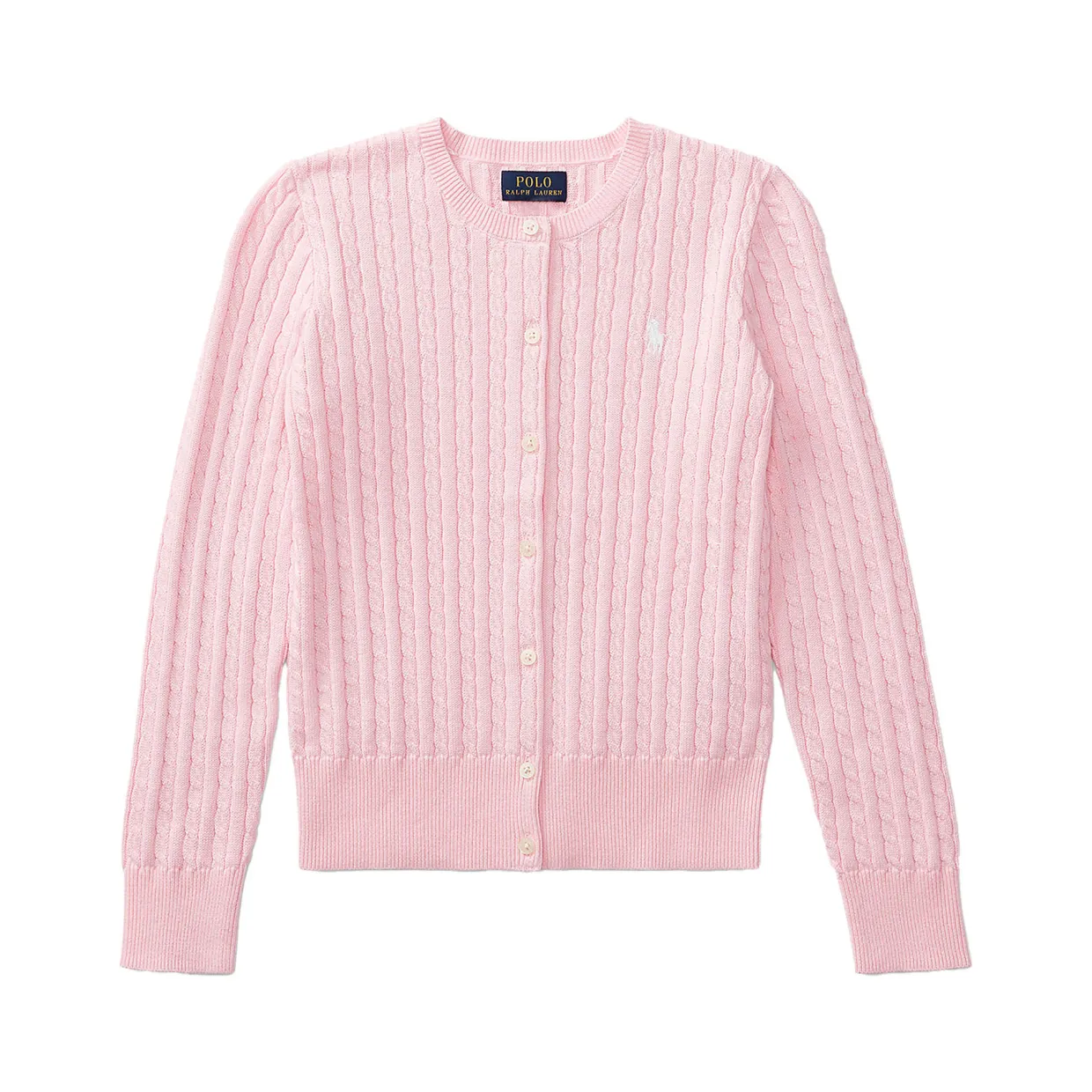 Polo Player Mini-Cable Cardigan 6-12 Years