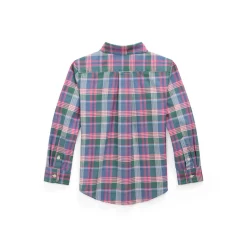 Online POLO RALPH LAUREN Polo Player Plaid Oxford Shirt 2-7 Years