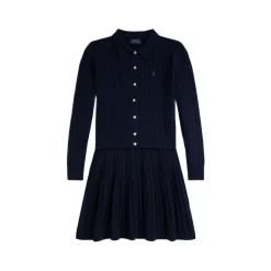 Polo Pony Logo Cardigan & Skirt Two-Piece Set 6-12 Years