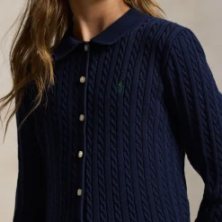 New POLO RALPH LAUREN Polo Pony Logo Cardigan & Skirt Two-Piece Set 6-12 Years