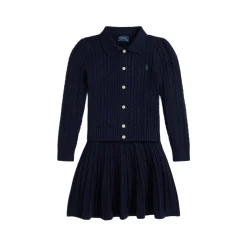 New POLO RALPH LAUREN Polo Pony Two-Piece Cardigan & Skirt Set 3-6 Years