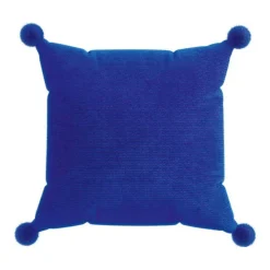 Pom Pom Cushion Navy