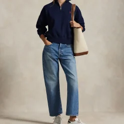 Pony Player Logo Half-Zip Sweatshirt