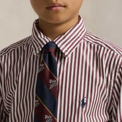 Pony Player Logo Striped Shirt 6-12 Years