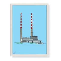 Poolbeg Chimney's Framed Print A3