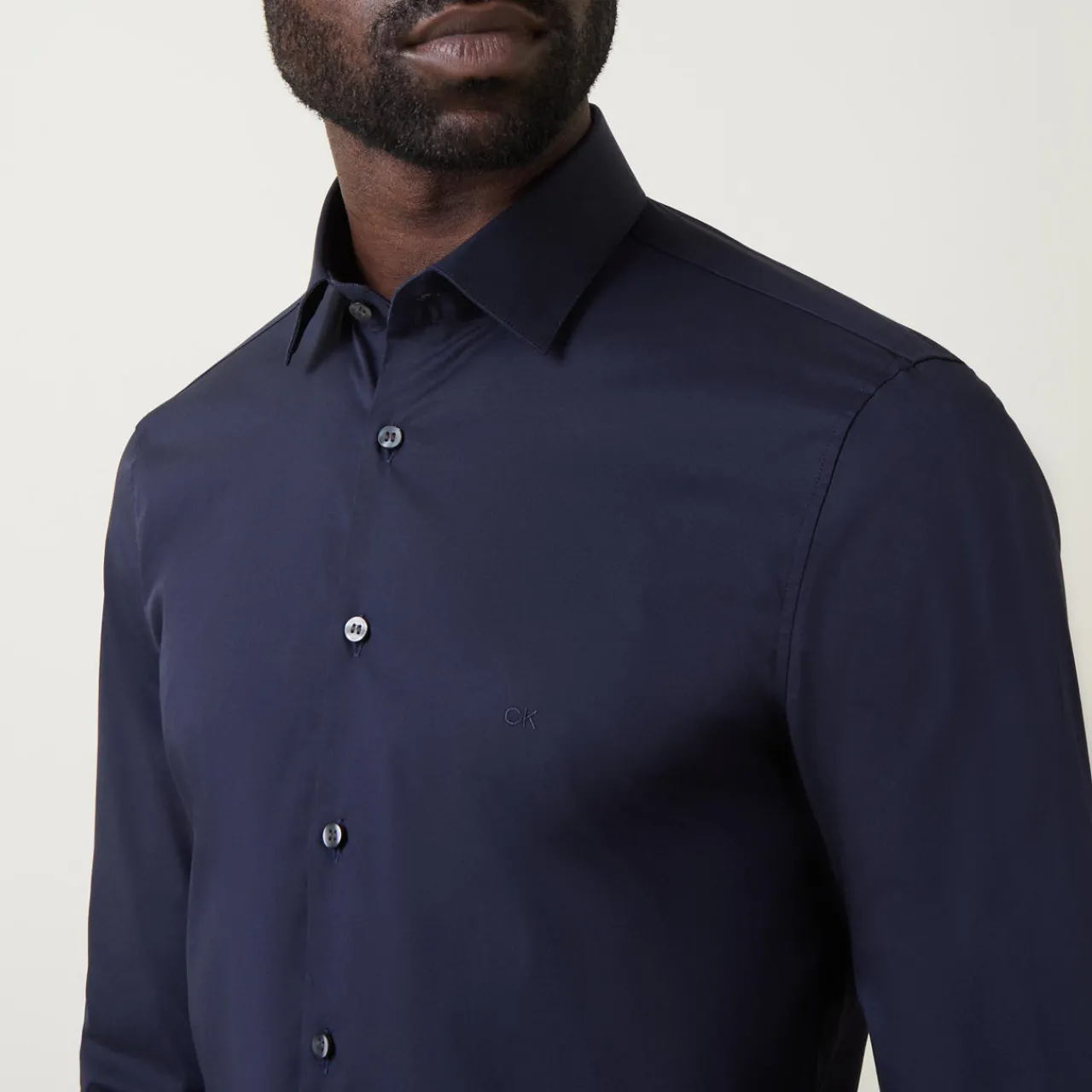 Outlet CALVIN KLEIN Poplin Slim-Fit Dress Shirt