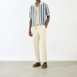 Fashion WAX LONDON Porto Striped Knitted Shirt