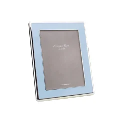 Outlet ADDISON ROSS Powder Blue Enamel & Silver Curve Frame 5x7