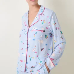 Printed Motif Pyjama Set