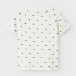 Printed Motif Ribbed T-Shirt