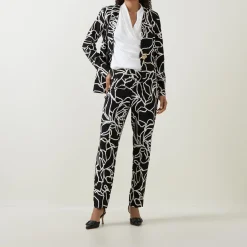 Printed Slim Leg Trousers