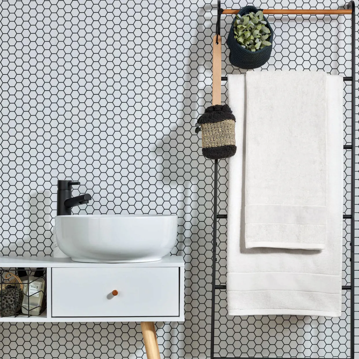 Prism Towel Whitewash