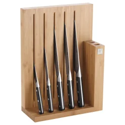 Sale ZWILLING J.A. HENCKELS PRO 6pcs Natural Bamboo Knife Block Set