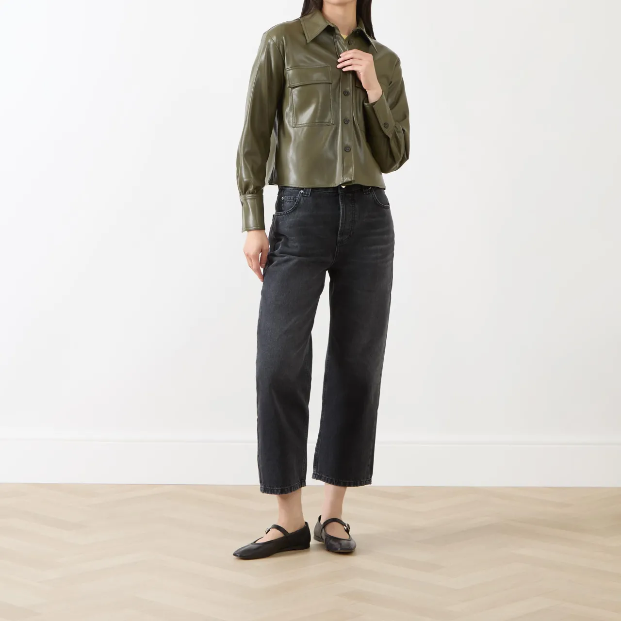 Outlet MARELLA Profilo Faux Leather Jacket