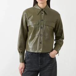 Outlet MARELLA Profilo Faux Leather Jacket