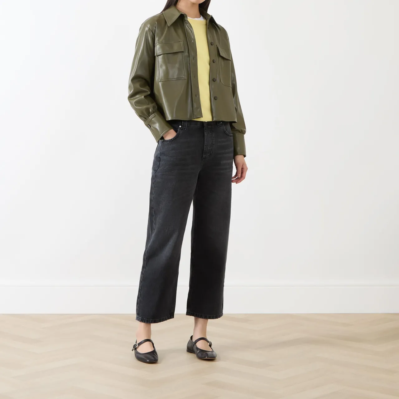 Outlet MARELLA Profilo Faux Leather Jacket