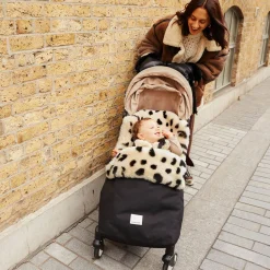 New BINIBAMBA Puffmuff Buggy Liner Leopard
