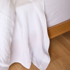 Pure Linen Flat Sheet White