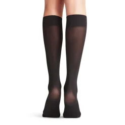 Clearance FALKE Pure Matt Knee High Socks Black
