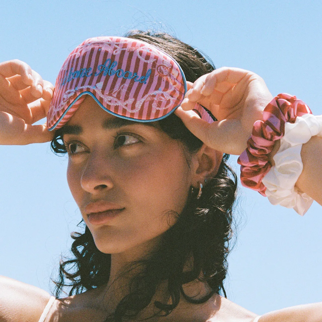 Online SLIP Pure Silk Contour Sleep Mask - Welcome Aboard