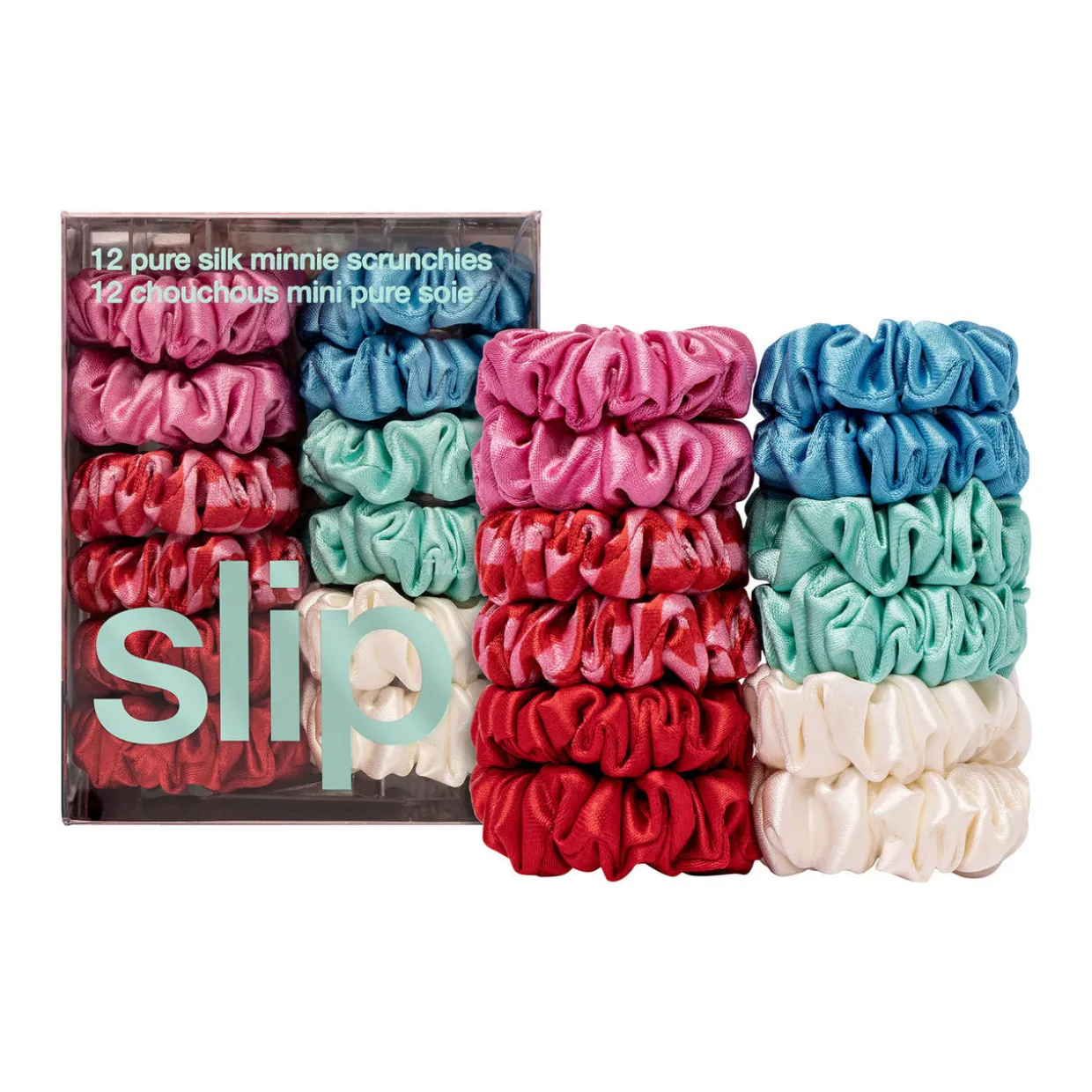 Pure Silk Minnie Scrunchies - Sundown