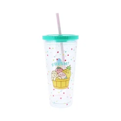 Hot PUSHEEN Beaker & Straw