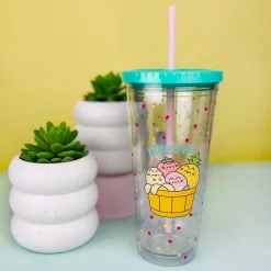Hot PUSHEEN Beaker & Straw