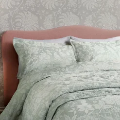 Pyramus Quilted Throw Aqua