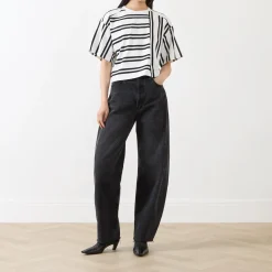 Sale MAX&CO Rail Striped Oversized T-Shirt