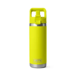 Hot YETI Rambler Bottle with Colour Matched Straw Cap 18oz