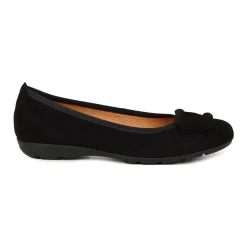 Clearance GABOR Raven Suede Ballet Pumps