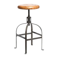 Reclaimed Dentist Adjustable Stool