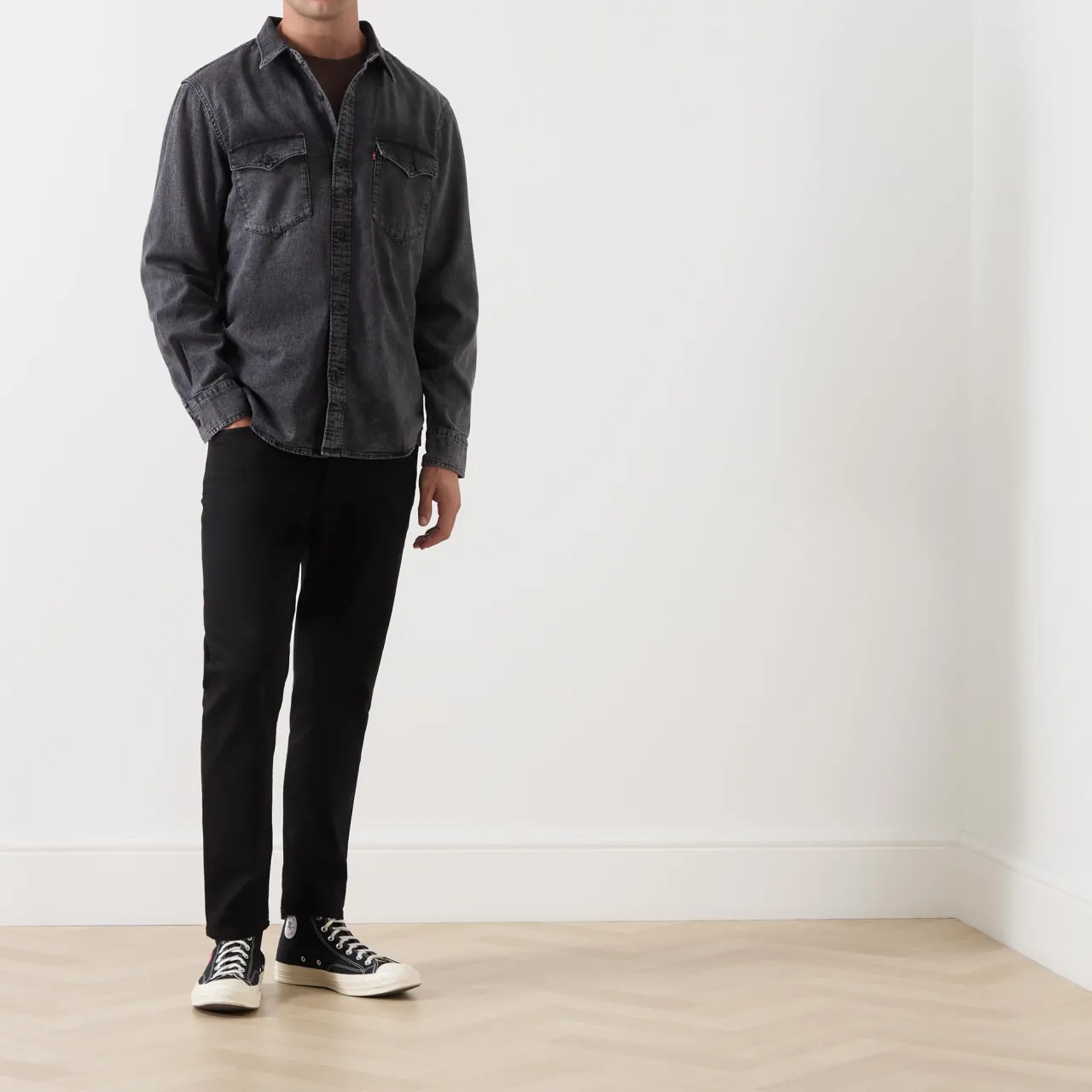 New LEVIS Relaxed Western Denim Shirt