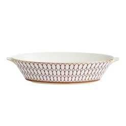 Renaissance Red Oval Serving Bowl 33.9cm